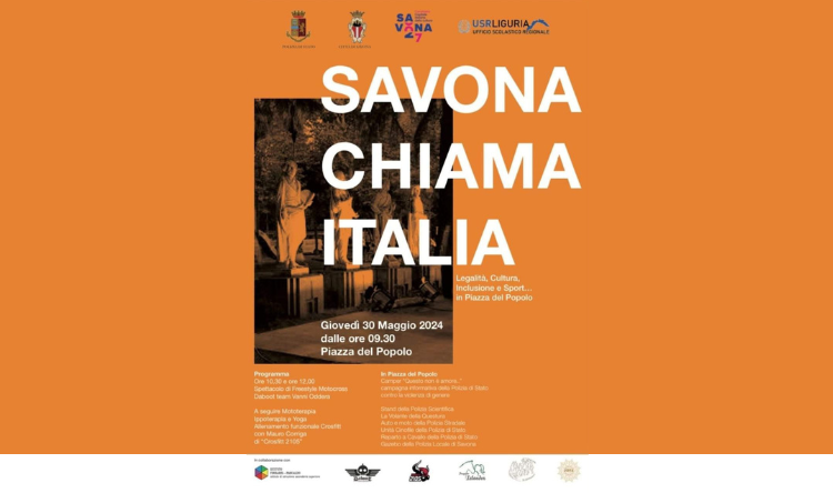 Savona chiama Italia, un evento dedicato agli studenti per diffondere la cultura della legalità, del rispetto e dell’inclusione
