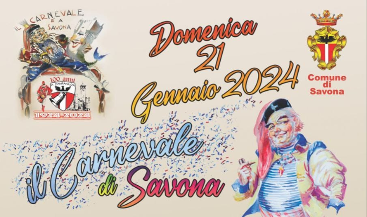 Il Carnevale di Savona 2024 inizia domenica 21 gennaio