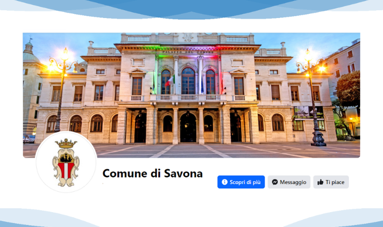 Avvio Pagina Facebook del Comune di Savona