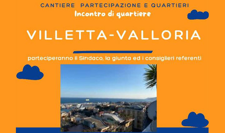Cantiere partecipazione e quartieri: incontro di quartiere Villetta Valloria